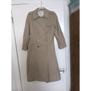 Vintage London Fog Maincoats Women's Tan Double Breasted Trench Coat